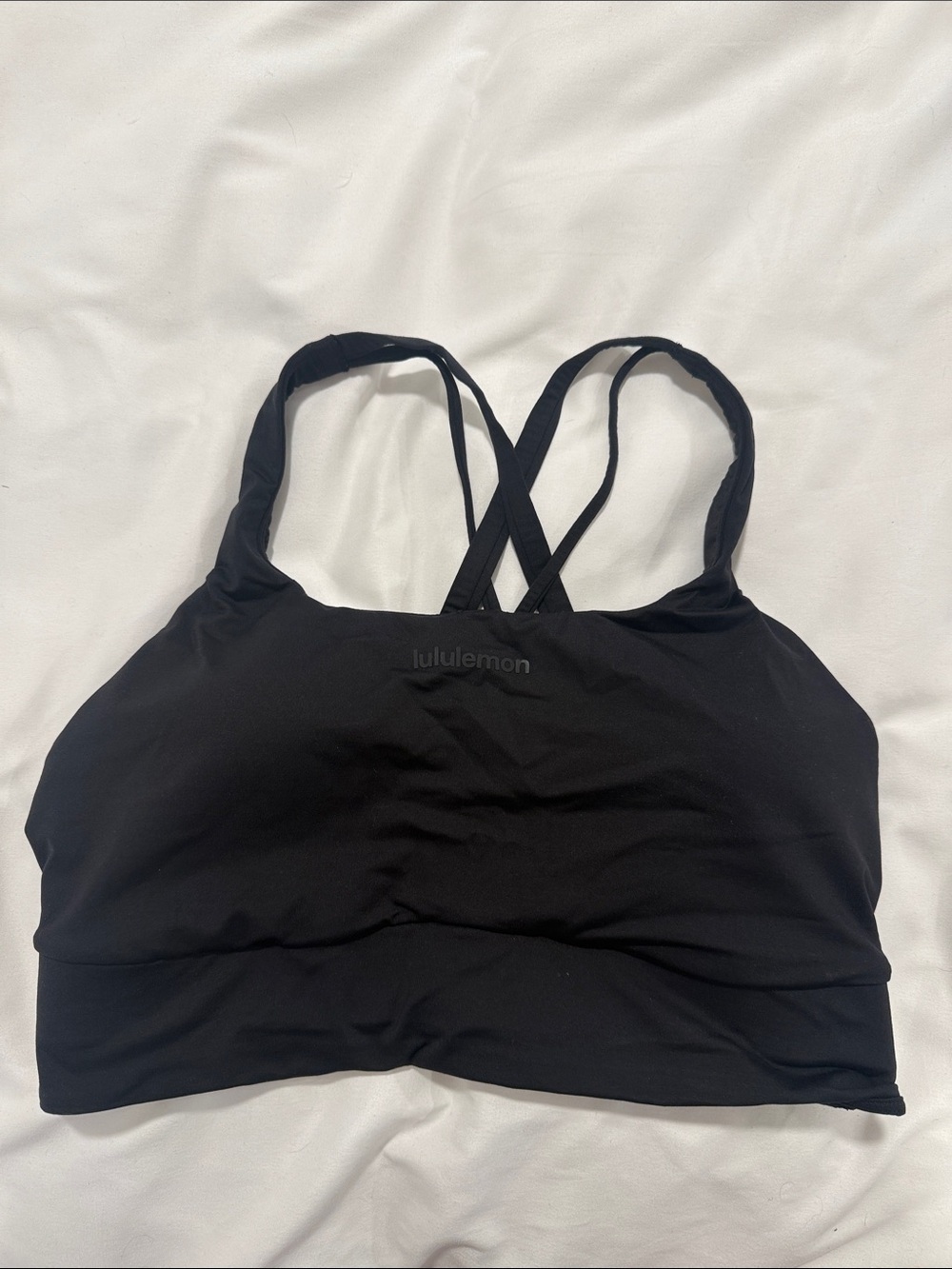 lululemon athletica Black Crossback Sports Bra